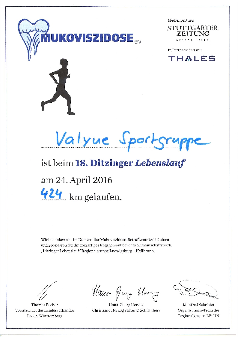 Lebenslauf 2016 Urkunde