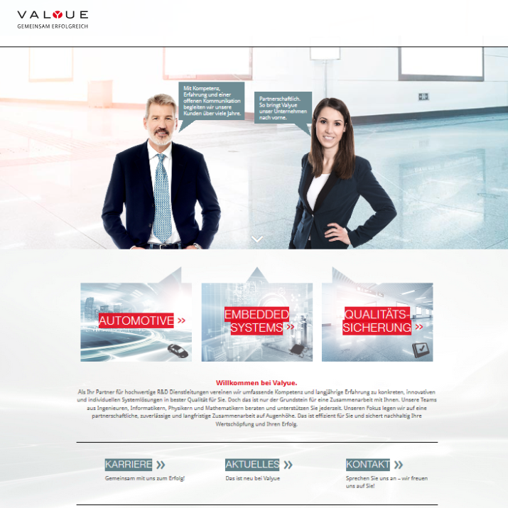 Neue Website von Valyue